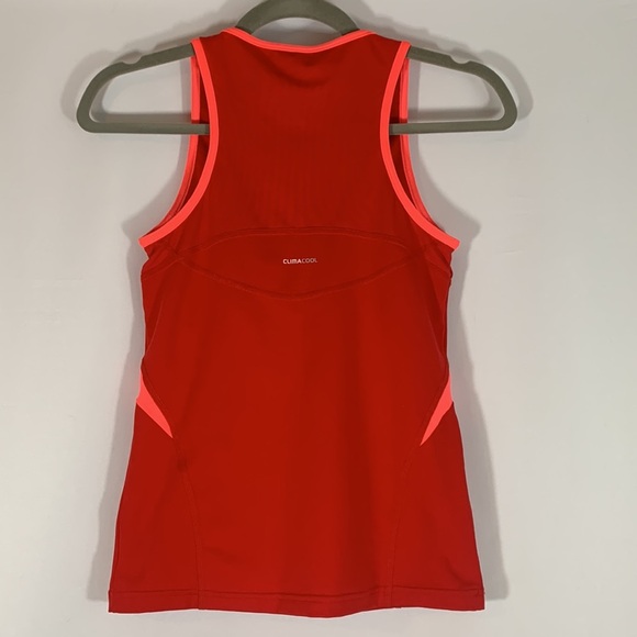 Adidas Red & Neon Pink Athletic Tank Top - Picture 4 of 7